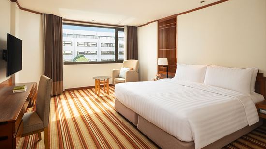 เตียงคิงไซส์ - ห้องดีลักซ์ - โรงแรม อมารี ดอนเมือง แอร์พอร์ต กรุงเทพ