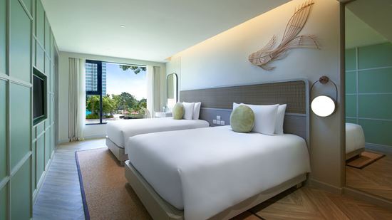 Second bedroom view in Club Amari Suite Poolside