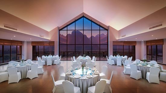 Set-up in Nam Khan function room