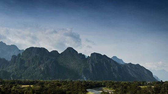 View of karst mountains